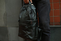 Mens Leather Backpack Cool Travel Backpacks Laptop Backpack for men - iwalletsmen
