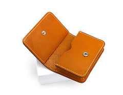 Cool Leather Mens Card Wallet Front Pocket Wallets Small Change Wallet for Men - iwalletsmen