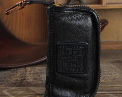 Handamde Genuine Leather Mens Cool Key Wallet Car Key Holder Car Key Case for Men
