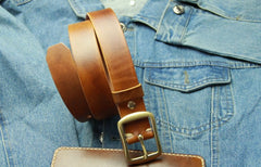 Handmade Vintage Leather Mens Belt Leather Belt for Men - iwalletsmen