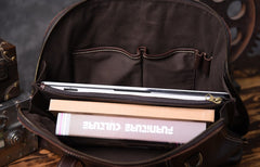 Genuine Leather Mens Cool Messenger Bag Briefcase Work Bag Business Bag for men