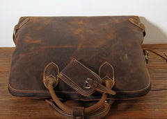 Handmade Leather Mens Cool Business Bag Briefcase Work Bag Laptop Bag for men