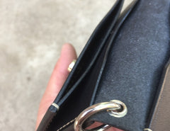Handmade Leather Mens Cool Slim Leather Envelope Wallet Men Small Wallets Bifold for Men