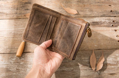 Cool Canvas Mens Small Wallet Bifold Vintage billfold Wallets for Men - iwalletsmen