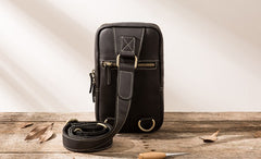 Cool Leather Mens Sling Bag Sling Shoulder Bags Sling Backpack for men - iwalletsmen