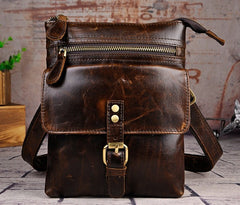 Vintage Mens Leather Side Bag Belt Pouch Holster Belt Case Waist Pouch for Men - iwalletsmen