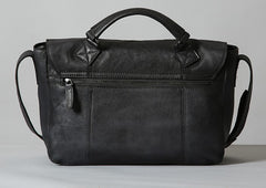 Handmade Leather Mens Cool Shoulder Bag Messenger Bag Chest Bag Bike Bag Cycling Bag for men