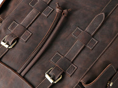 Handmade Leather Mens Cool Backpack Sling Bag Large Travel Bag Hiking Bag for Men