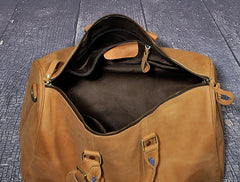 Leather Mens Weekender Bags Travel Bag Duffle Bag Shoulder Bags for Men - iwalletsmen