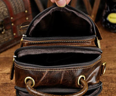 Vintage Leather Belt Pouches for Men Waist Bag BELT BAG Shoulder Bags For Men - iwalletsmen