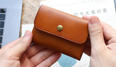 Leather Mens Front Pocket Wallet Small Wallet Card Wallet Change Wallets for Men - iwalletsmen