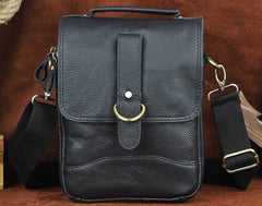 Cool Vintage Leather Mens Small Side Bag Messenger Bag Shoulder Bags for Men - iwalletsmen