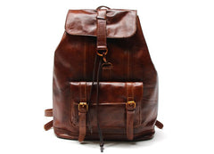 Handmade Leather Mens Backpacks Travel Backpacks Laptop Backpack for men - iwalletsmen
