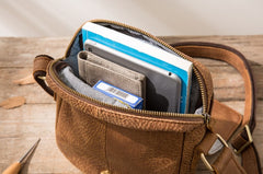 Cool Leather Small Mens Messenger Bags Shoulder Bags for Men - iwalletsmen