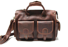 Cool Leather Mens Large Travel Bags Handbag Shoulder Bags for men - iwalletsmen