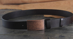 Genuine Leather Punk Rock Biker Trucker Mens Belt Men Black Coffee Belt for Men
