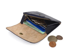 Leather Mens Front Pocket Wallet Small Wallet Card Wallet Change Wallet for Men - iwalletsmen