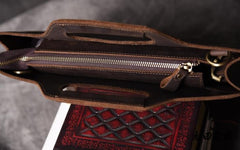 Genuine Leather Mens Cool Clutch Wristlet Bag Briefcase Work Bag Business Bag for men