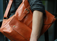 Cool Brown Mens Leather Backpack Travel Backpack School Backpacks for men - iwalletsmen