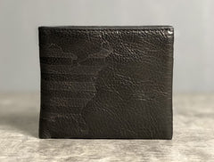 Handmade Leather Mens Cool Slim billfold Leather Wallet Men Small Wallets Bifold for Men