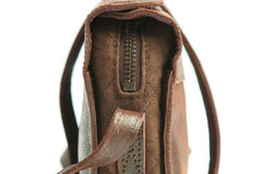Cool Leather Mens Small Messenger Bag Shoulder Bag for men - iwalletsmen