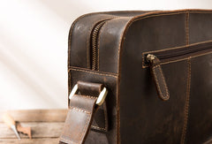 Cool Leather Mens Small Messenger Bags Shoulder Bag  for Men - iwalletsmen