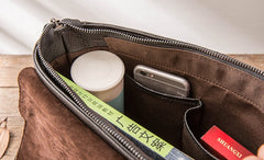 Handmade Cool Leather Mens Small Messengers Bag Shoulder Bags for Men - iwalletsmen