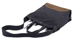 Mens Waxed Canvas Tote Purse Handbags Canvas Shoulder Bag for Men - iwalletsmen