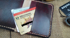 Leather Mens Front Pocket Bifold Small Wallets Card Wallet for Men - iwalletsmen