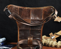Cool Leather Drop Leg Bag Belt Pouch Mens Waist Bag Shoulder Bag for Men - iwalletsmen