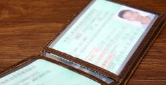 Vinatge Leather Small Mens License Wallet Bifold Card Wallet for Men - iwalletsmen