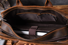 Genuine Leather Mens Cool Messenger Bag Briefcase Work Bag Business Bag for men