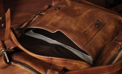 Handmade Leather Mens Cool Backpack Sling Bag Large Travel Bag Hiking Bag for men
