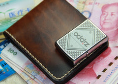 Vintage Leather Mens Slim Small Wallet Leather Small Wallets for Men - iwalletsmen