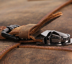 Vintage Coffee Leather Mens Briefcase Work Bag Laptop Bag Business Bag for Men - iwalletsmen