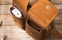 Cool Small Leather Mens Shoulder Bags Messengers Bag for Men - iwalletsmen