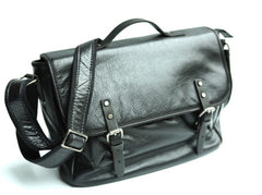Cool Leather Mens Messenger Bag Briefcase Shoulder Bag for men - iwalletsmen
