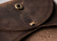 Leather Men Card Holder Wallet Change Bifold Small Wallet for Men - iwalletsmen
