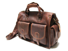 Cool Leather Mens Large Travel Bags Handbag Shoulder Bags for men - iwalletsmen