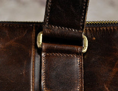 Vintage Leather Laptop Bags Business Bag Work Bag Mens Briefcases for Men - iwalletsmen