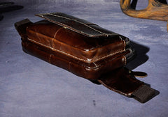 Cool Leather Mens Fanny Pack Waist Bag Hip Pack Belt Bag Bumbag for Men - iwalletsmen