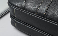 Handmade Leather Mens Cool Messenger Bag Work Bag Business Bag Briefcase Bag for men