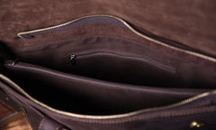 Genuine Leather Mens Cool Messenger Bag Briefcase Work Bag Business Bag for men