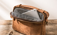 Cool Leather Small Mens Messenger Bags Small Shoulder Bags  for Men - iwalletsmen