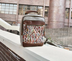 Vintage Canvas Gray Mens Backpack Canvas Travel Bag Canvas School Bag for Men - iwalletsmen