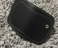 Handmade Leather Biker Wallet Mens Cool billfold Chain Wallet Trucker Wallet with Chain