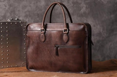 Genuine Leather Mens Cool Messenger Bag Briefcase Work Bag Business Bag for men