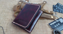 Leather Mens Front Pocket Bifold Small Wallets Card Wallet for Men - iwalletsmen