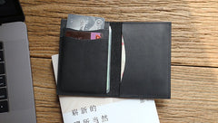 Leather Mens Front Pocket Wallet Small Card Wallet Change Wallets for Men - iwalletsmen