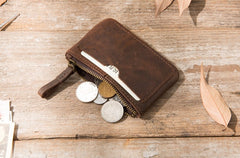 Leather Mens Card Holders Slim Front Pocket Wallet Coin Wallet for Men - iwalletsmen